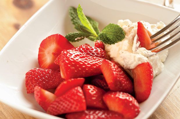 Strawberries at Café Flora