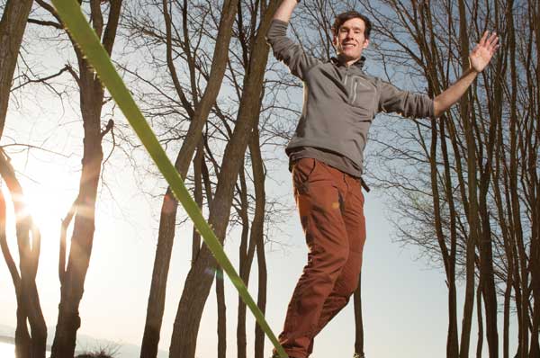 Slacklining with Adam Burtle