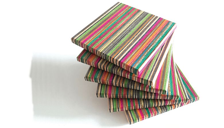 These Coasters Are Made From Old Skateboards