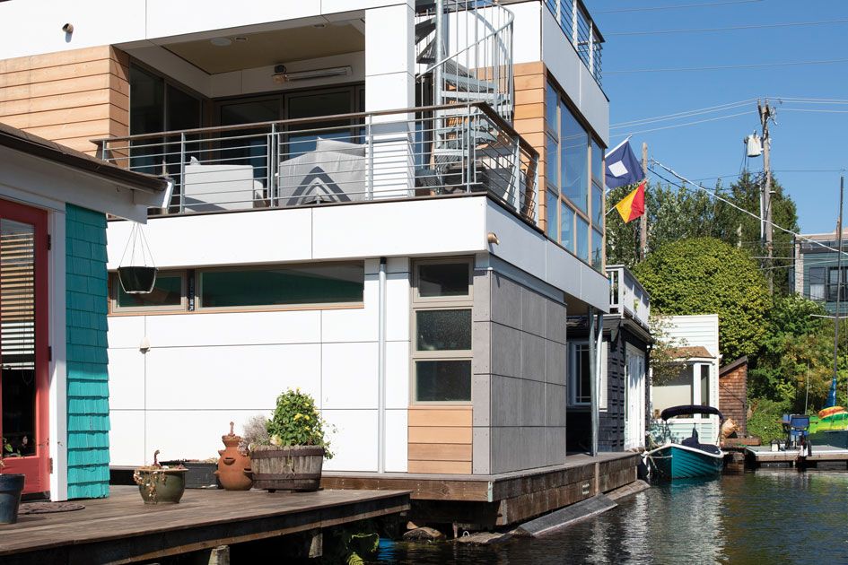 AIA Home of Distinction: Seattle Couple Doubles Size of Small Floating Home for a Modern Upgrade