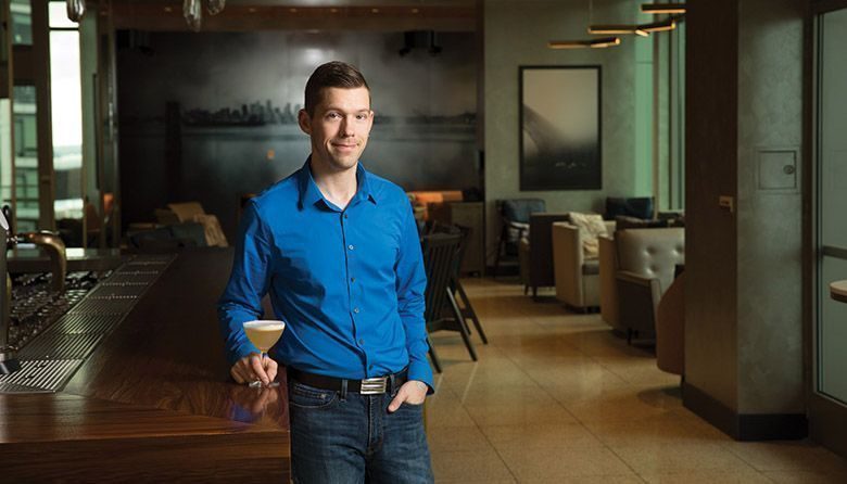 Enjoy Fog Room's Velvety Egg-White Cocktail With a Killer View