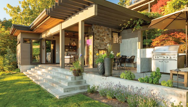 Backyard Goals: Check Out This Bellevue Lakefront Cabana