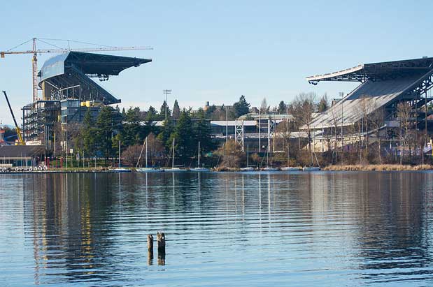 Go Team! Boatgating at Husky Stadium