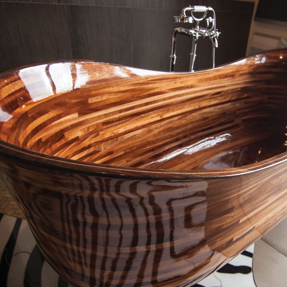A Seattle Woodworker Is Turning Bathtubs Into Works of Art