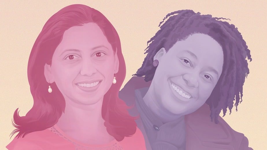 United Way of King County executives Archana Verma and Taylor Roberson.