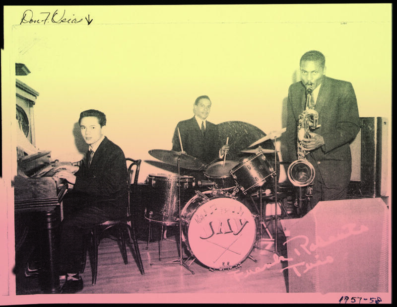 Left: The Frank Roberts Combo in 1958. Roberts is far right. 