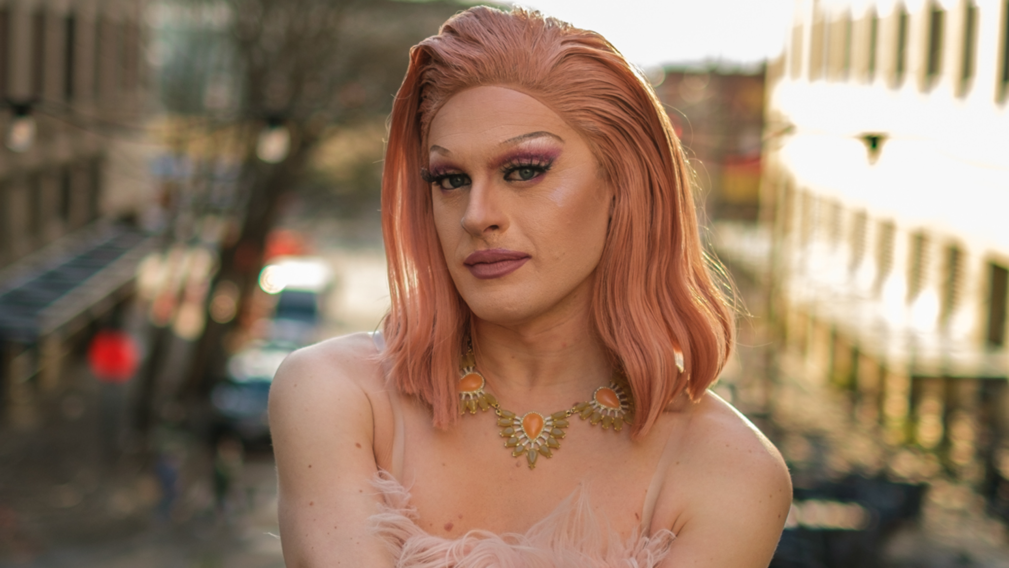 Betty, performer, Harbor Steps.