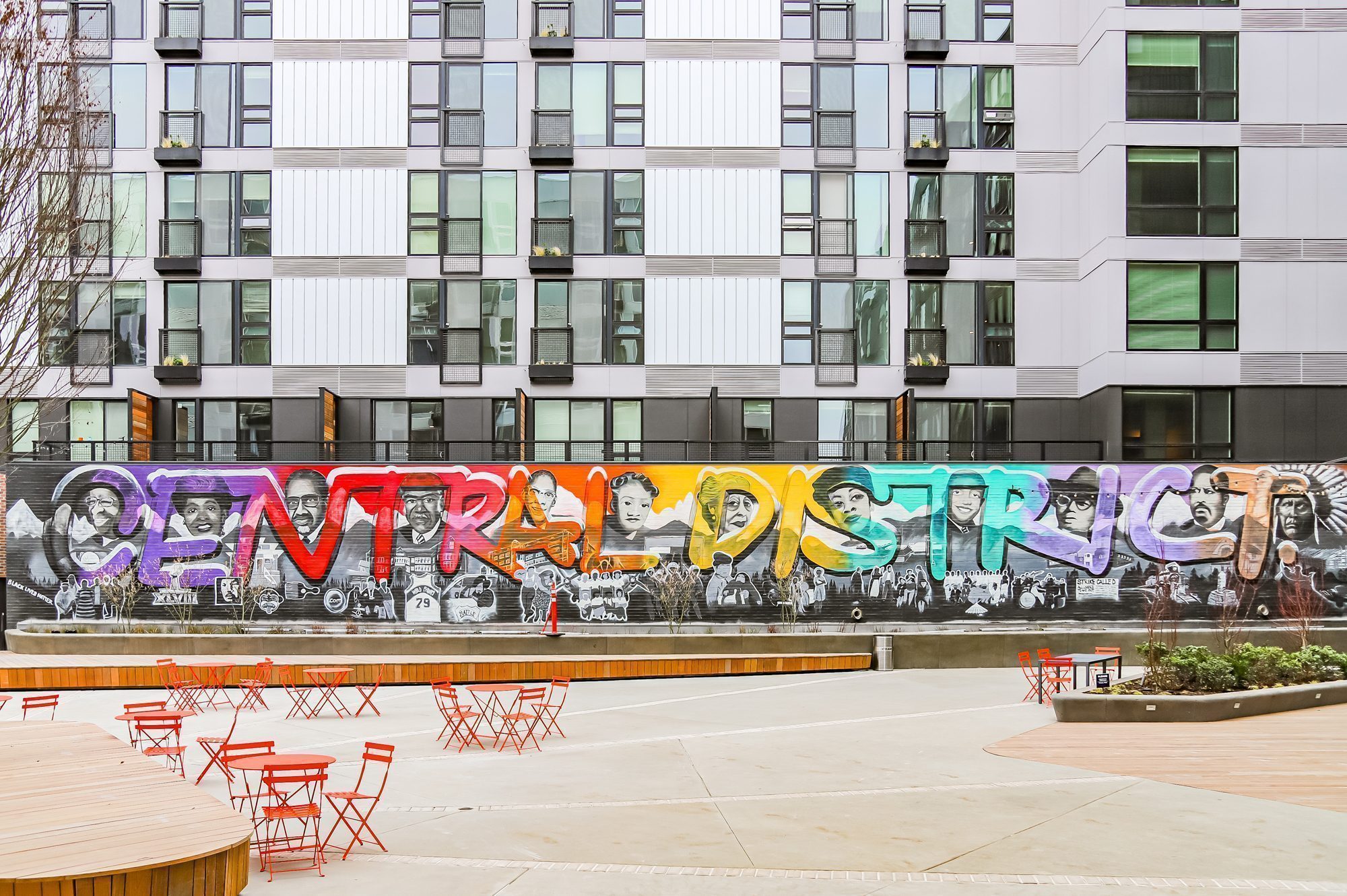 Central Square mural by Takiyah Ward