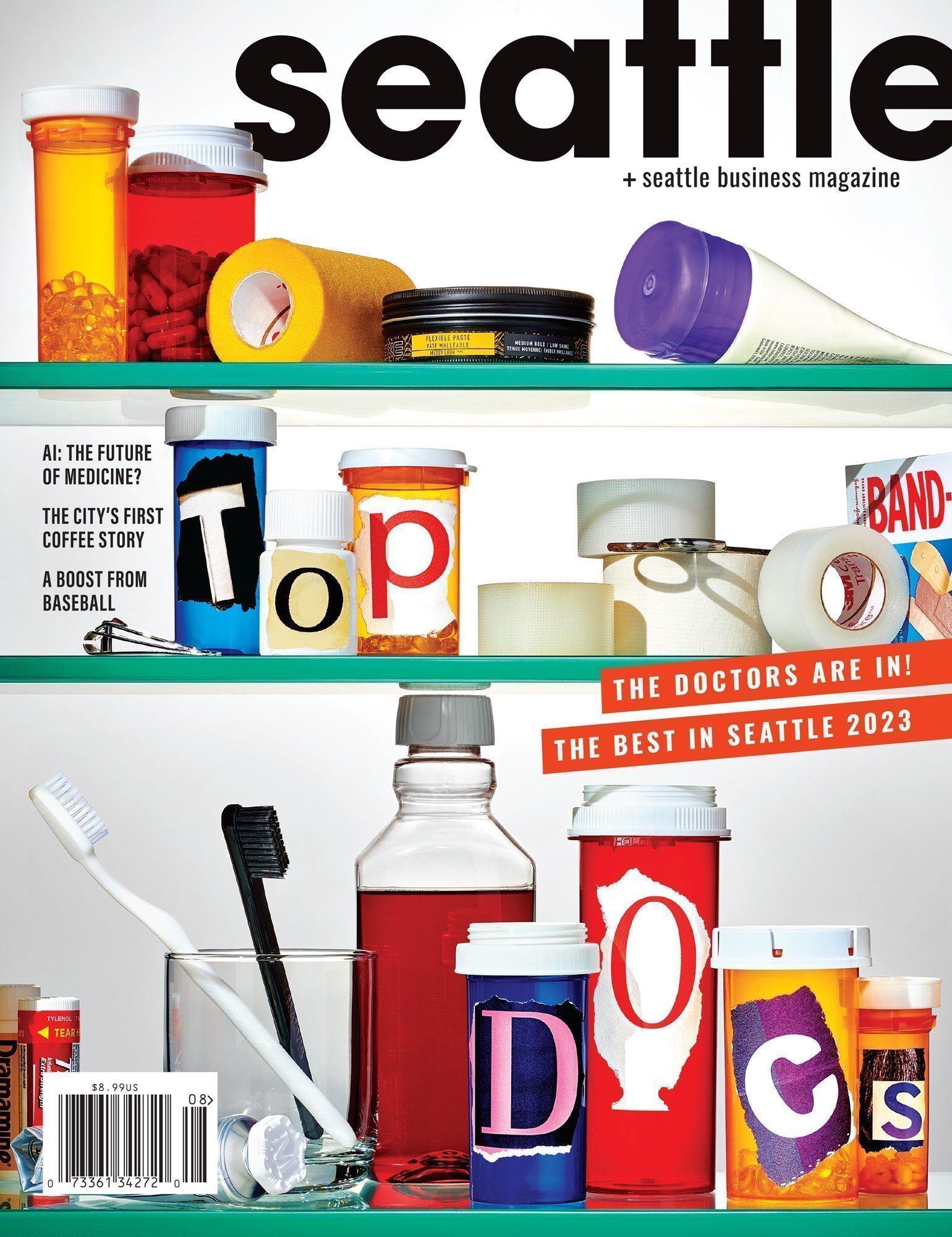 Seattle magazine July/August 2023 Cover styled by Ginger Langford