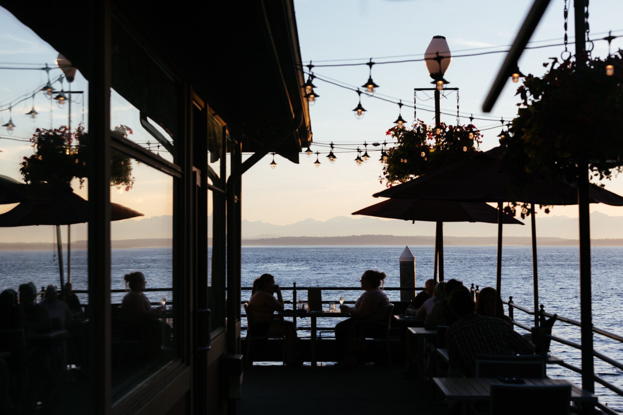 Sunset dining at Salt District Patio