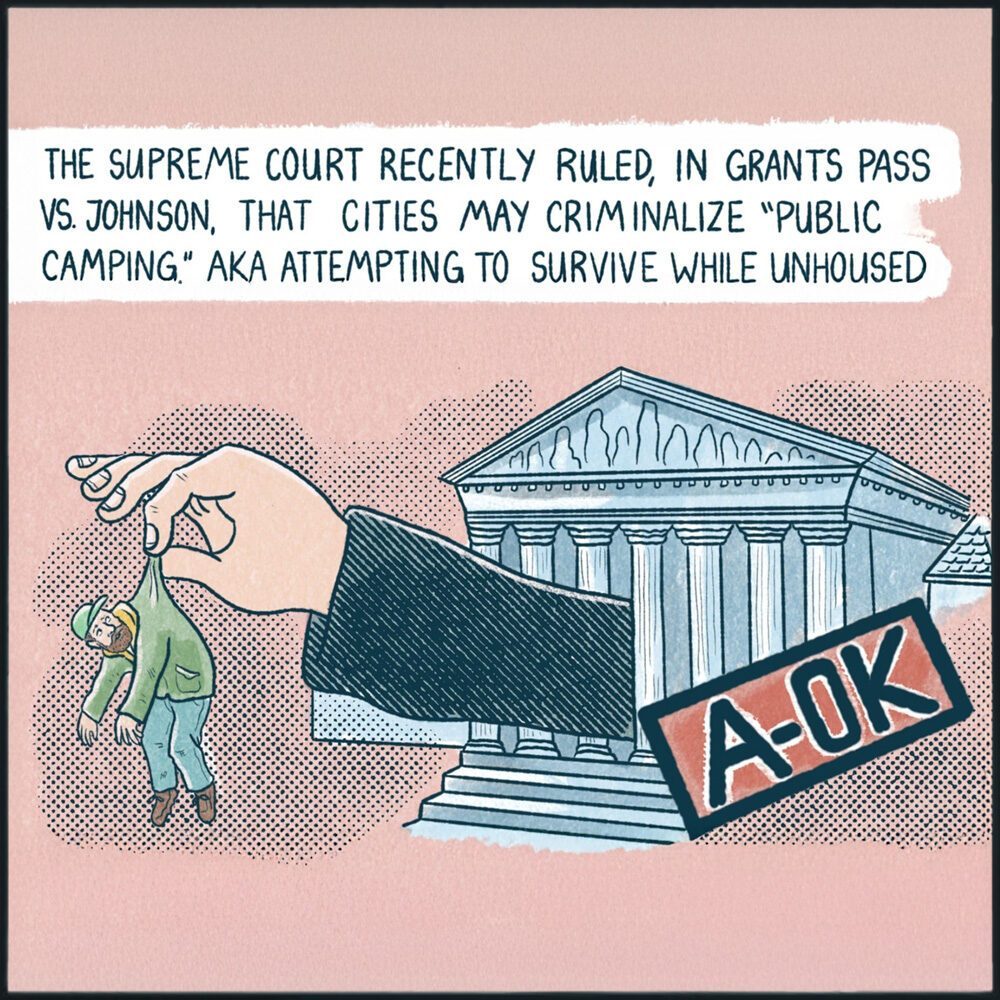 Pen & Eye # 16 - Supreme Court ruled against "public camping"