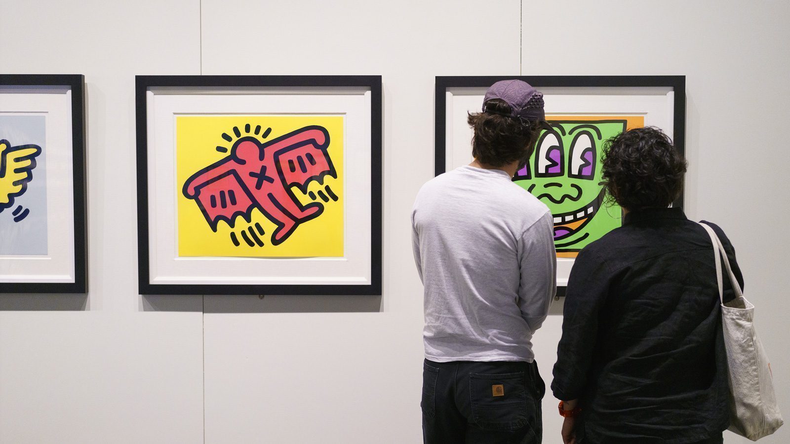 Haring’s singular style — bright colors, bold lines, a cartoon-influenced cheekiness — is
still popular today.