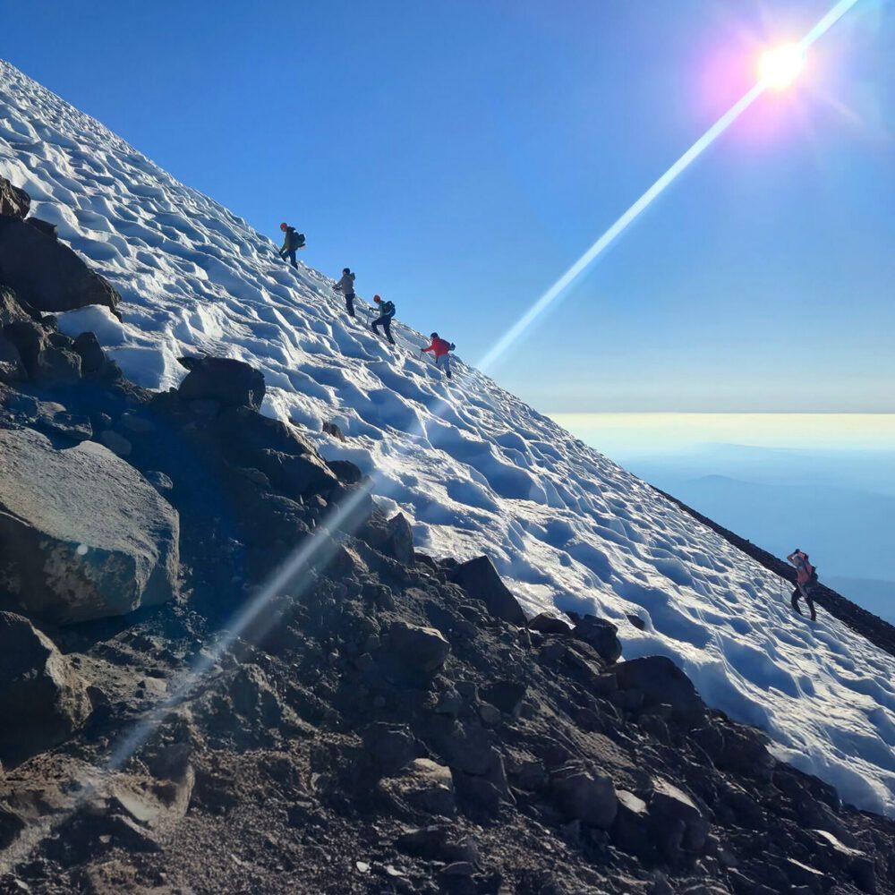 Summiting Mount Adams